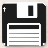Diskette-Retro Illustrations-Entwurf Untersetzer (Vorderseite)