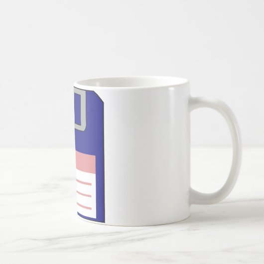 Diskette-Tasse Kaffeetasse (Rechts)