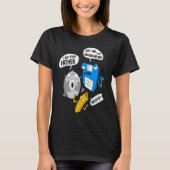 Disketten-CD USB Stick Funny Computer Nerd T-Shirt (Vorderseite)