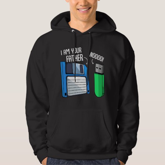 Disketten-Codeur Computertechnik-Geek Nerd C Hoodie (Vorderseite)