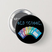 Disketten der alten Schule Button (Vorne & Hinten)