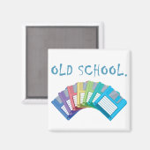 Disketten der alten Schule Magnet (Vorderseite/Rückseite)