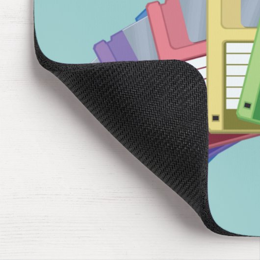 Disketten der alten Schule Mousepad (Ecke)
