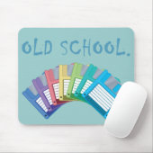 Disketten der alten Schule Mousepad (Mit Mouse)