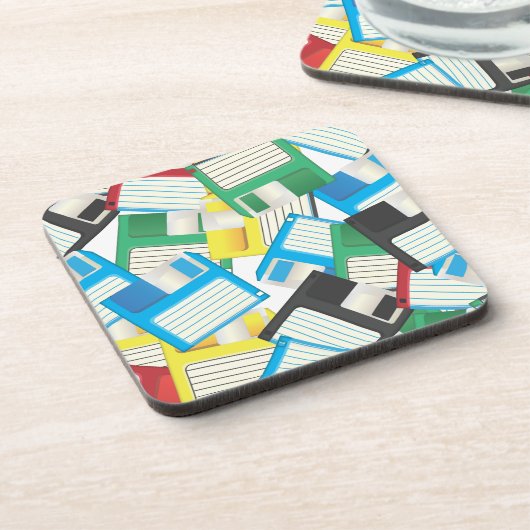 Disketten Getränkeuntersetzer (Linke Seite)