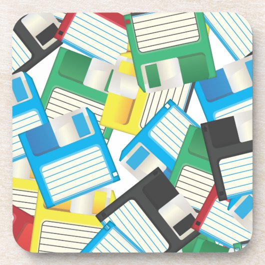 Disketten Getränkeuntersetzer (Vorderseite)