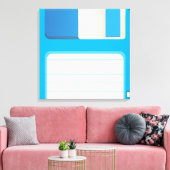 Disketten Leinwanddruck (Insitu (Wohnzimmer))