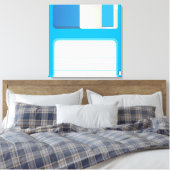 Disketten Leinwanddruck (Insitu (Schlafzimmer))