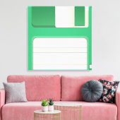 Disketten Leinwanddruck (Insitu (Wohnzimmer))