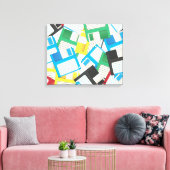Disketten Leinwanddruck (Insitu (Wohnzimmer))