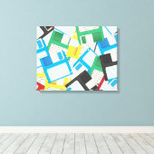 Disketten Leinwanddruck (Insitu (Holzboden))