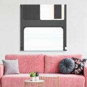 Disketten Leinwanddruck (Insitu (Wohnzimmer))