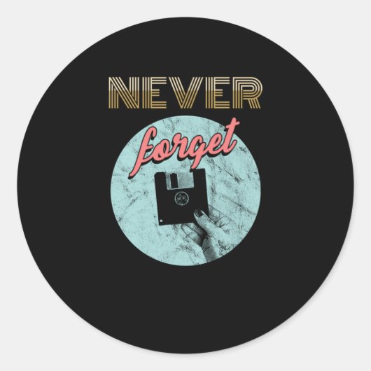 Diskettenlaufwerk-Diskettenlaufwerk Runder Aufkleber (Vorderseite)