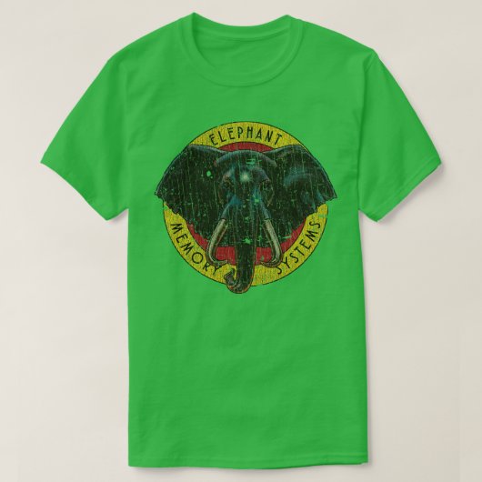 Diskettenlaufwerk-Elephant-Speichersysteme 980 T-Shirt (Design vorne)