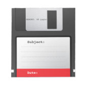 Diskettenlaufwerk Notizblock (Vorderseite)