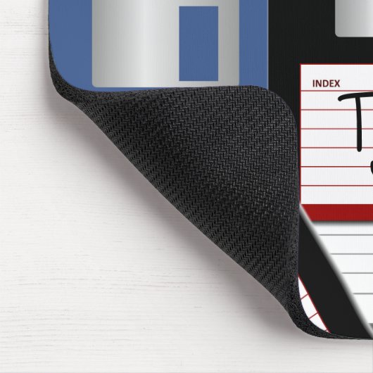 Diskettenlaufwerk-Pile-Computer Retro-Personalisie Mousepad (Ecke)