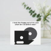 Diskettenlaufwerk Postkarte (Stehend Vorderseite)