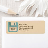 Diskettenlaufwerk Retro Style Monogram Rücksendead (Insitu)