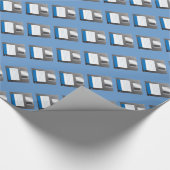 Diskettenmuster Geschenkpapier (Ecke)