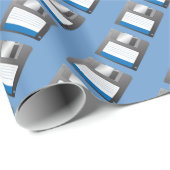 Diskettenmuster Geschenkpapier (Rolleneckpunkt)