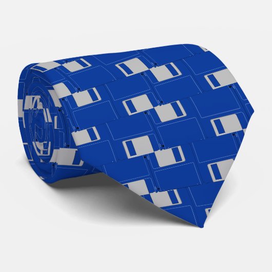 Diskettenmuster Krawatte (Gerollt)