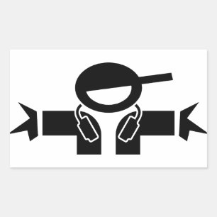 Diskjockey DJ Rechteckiger Aufkleber