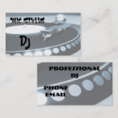 Diskjockey Visitenkarte (Vorne/Hinten)