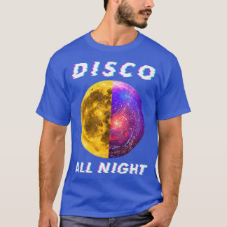Disko Alle Nacht Spiegelball Retro Vintag für T-Shirt