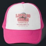 Disko Bachelorette Party Locarno Truckerkappe<br><div class="desc">Let's Go Girls Bachelorette Disco themed Trucker,  dass Sie leicht anpassen können für Ihr Wochenende des Spaßes mit den Mädchen vor dem Gelöbnis. Freuen Sie sich auf diese einfachen und modernen Hüte. Perfekt für andere Veranstaltungen und Geburtstage</div>