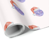 Disko Ball Weihnachtsmannmütze Weihnachtsgeschenk  Geschenkpapier (Rolleneckpunkt)