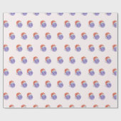 Disko Ball Weihnachtsmannmütze Weihnachtsgeschenk  Geschenkpapier (Flach)