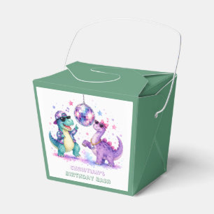 Disko-Dinosaur Wasserfarben-Geburtstagsfeier Gesch Geschenkschachtel