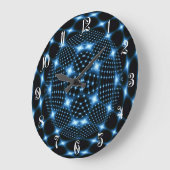 Diskoball Große Wanduhr (Winkel)