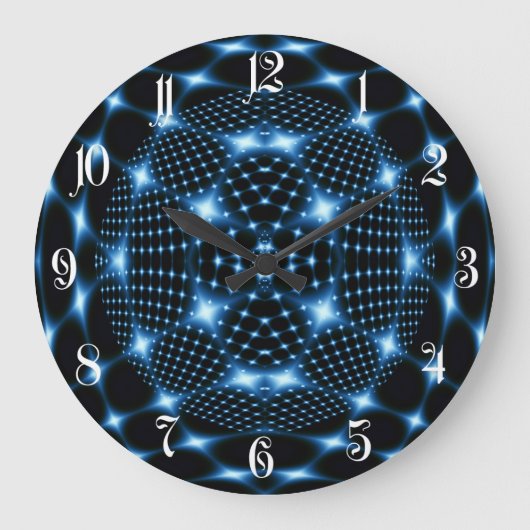 Diskoball Große Wanduhr (Vorderseite)