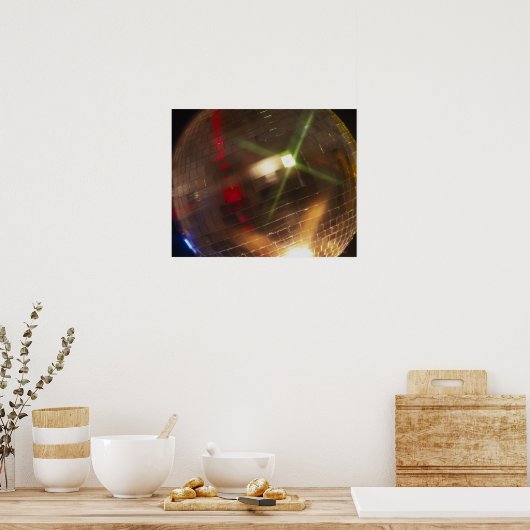 Diskoball Poster (Küche)