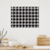 Diskoball und Sterne Poster (Küche)