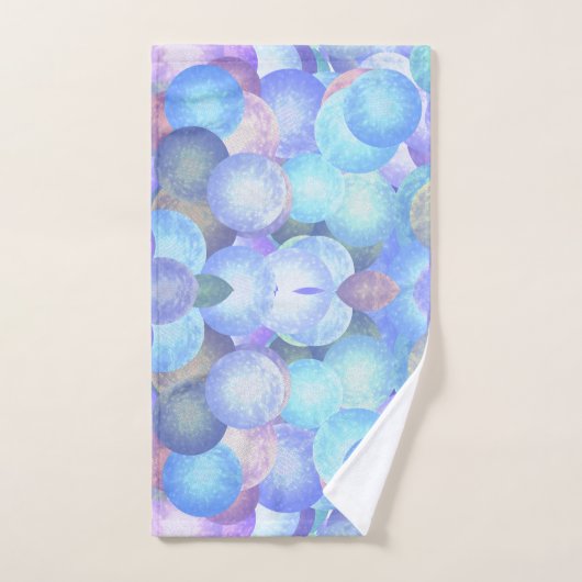 Diskobälle in pastellfarbenen Regenbogenfarben - 3 Badhandtuch Set (Handtuch)