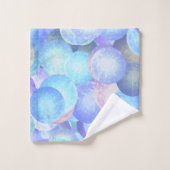 Diskobälle in pastellfarbenen Regenbogenfarben - 3 Badhandtuch Set (Waschlappen)