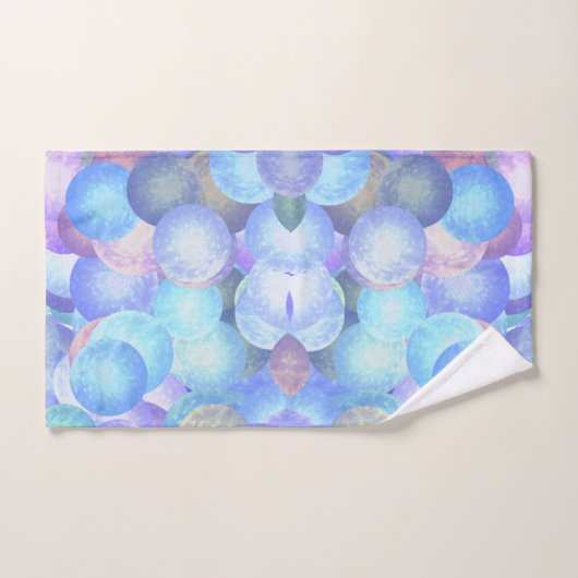 Diskobälle in pastellfarbenen Regenbogenfarben - 3 Badhandtuch Set (Handtuch)