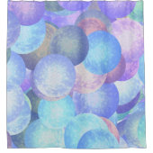 Diskobälle in pastellfarbenen Regenbogenfarben - 3 Duschvorhang (Vorderseite)