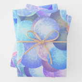 Diskobälle in pastellfarbenen Regenbogenfarben - 3 Geschenkpapier Set (Beispiel)