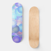 Diskobälle in pastellfarbenen Regenbogenfarben - 3 Skateboard (Vorderseite)