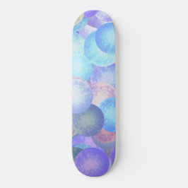 Diskobälle in pastellfarbenen Regenbogenfarben - 3 Skateboard