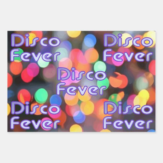 Diskofieber 1 geschenkpapier set (Vorderseite 3)