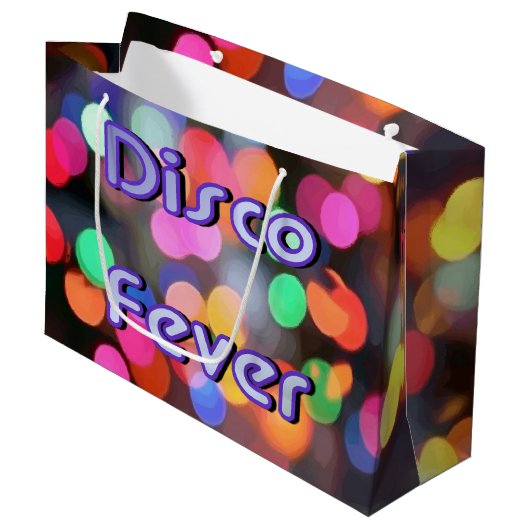 Diskofieber 1 große geschenktüte (Vorderseite Schrägansicht)