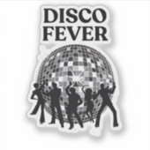 Diskofieber Aufkleber (Vorderseite)