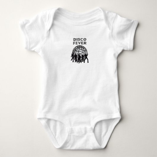 Diskofieber Baby Strampler (Vorderseite)