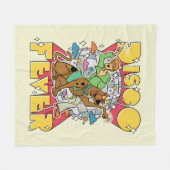 Diskofieber mit Scooby und Shaggy Fleecedecke (Vorderseite (Horizontal))