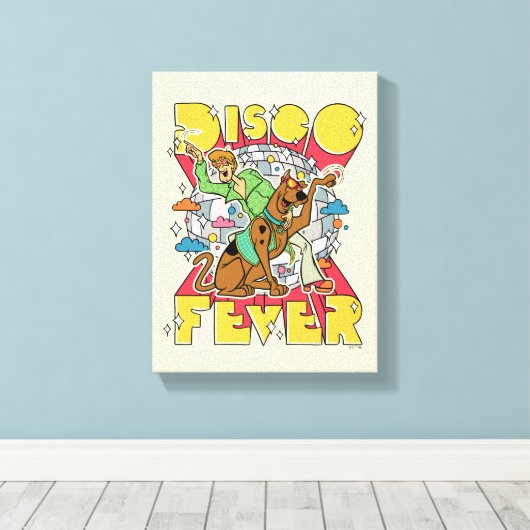 Diskofieber mit Scooby und Shaggy Leinwanddruck (Insitu (Holzboden))