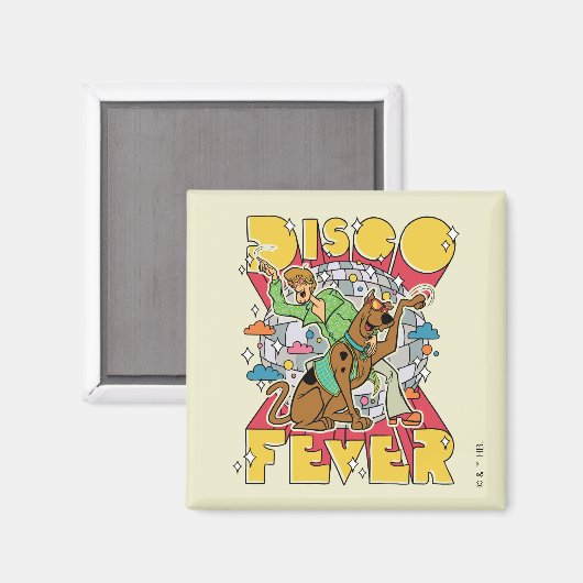 Diskofieber mit Scooby und Shaggy Magnet (Vorderseite/Rückseite)